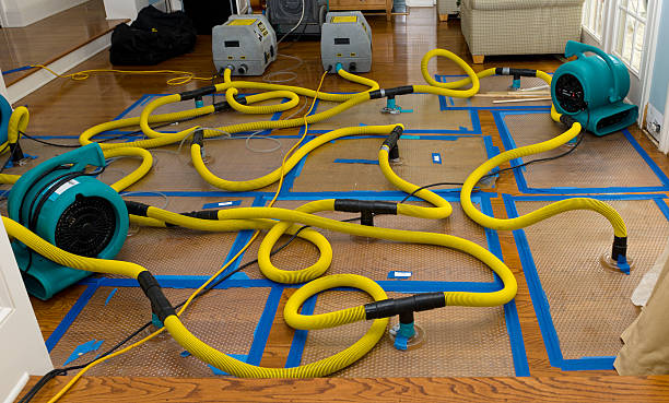 Professional Water Extraction technician working in Orangevale, CA